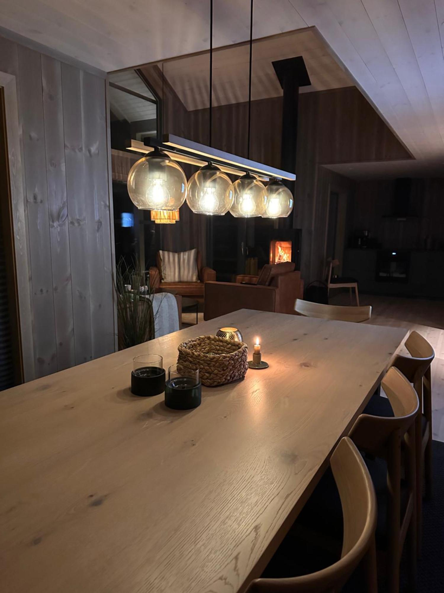 Modern Northern Lights Cabin Drangedal Ngoại thất bức ảnh